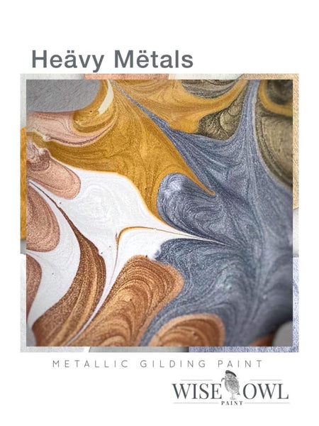 Let Your Creativity SHINE with HEAVY METALS METALLIC GILDING PAINT
