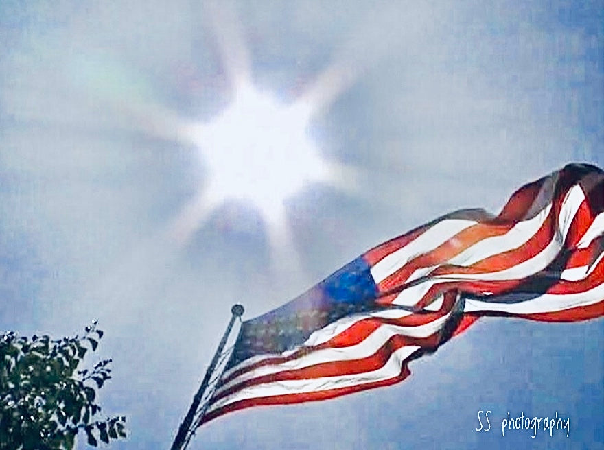 Notecard ~ American Flag #3