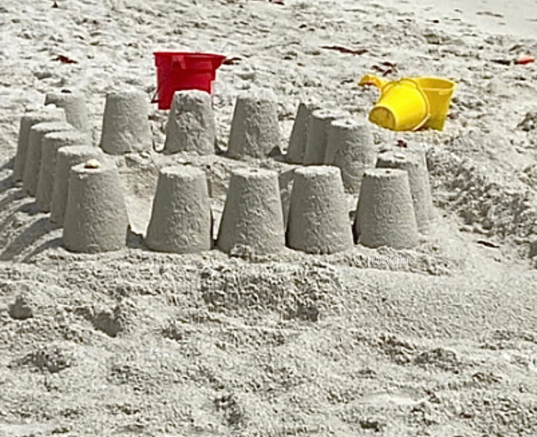 Notecard ~ Beach Sand Castle Delnor-Wiggins