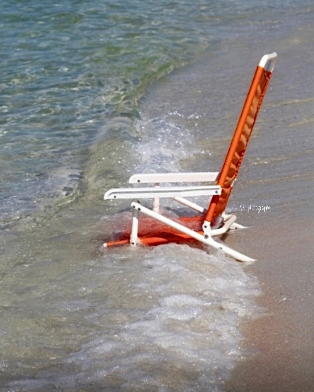 Notecard ~ Beach Empty Chair Delnor-Wiggins Beach