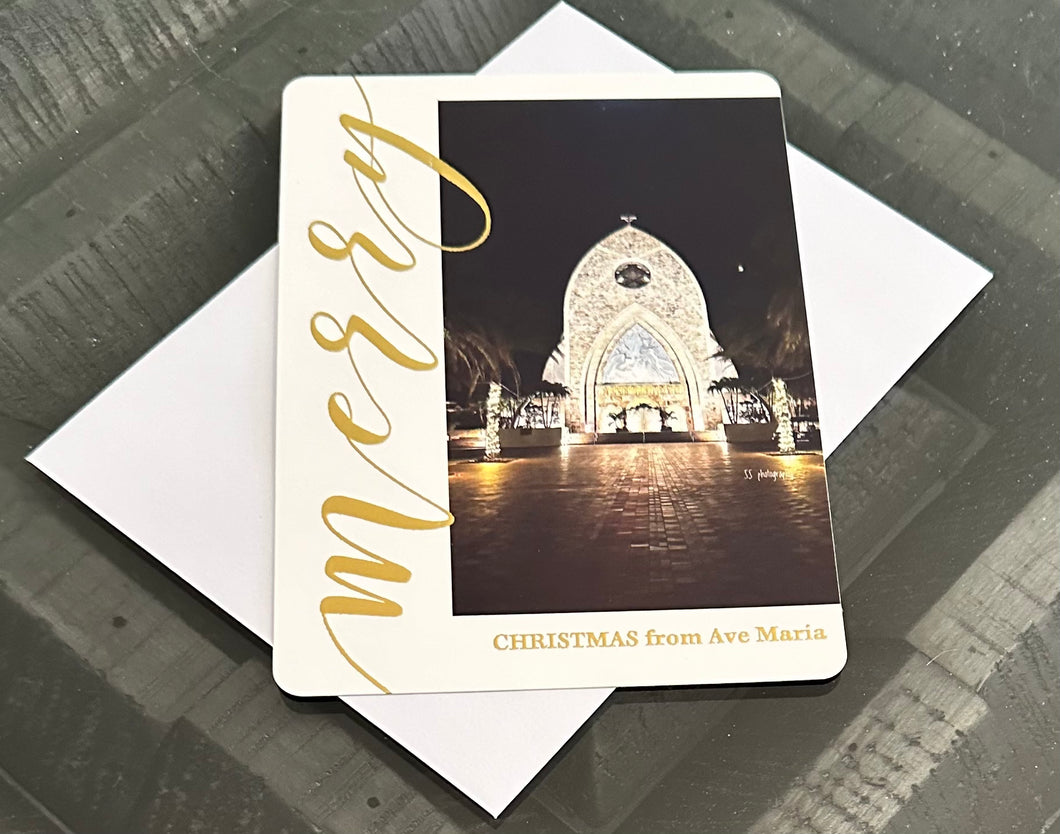 Christmas Card ~ Ave Maria (white background)