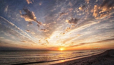 Notecard ~ Sunset Ft Myers Beach